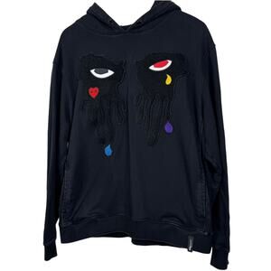 Roku Studio Black Tear Drop Hoodie Size 2XL